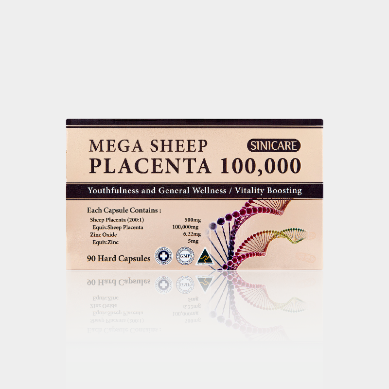 시니케어 메가 쉽 플라센타 100,000mg 양태반 90캡슐 sheep placenta